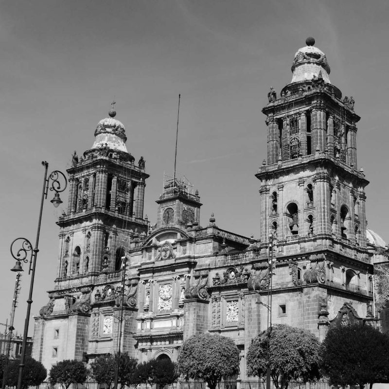 Cathedral at the zocalo in Mexico City