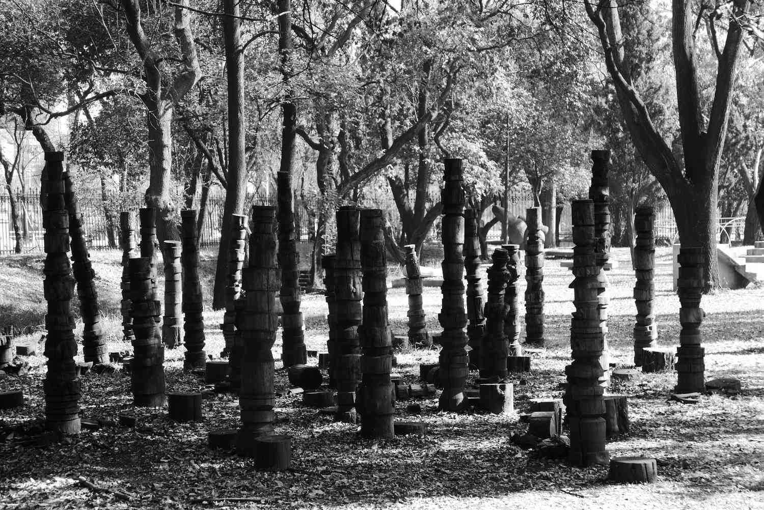 Sculpture garden of the Museo de Arte Contemporaneo in Chapultepec park