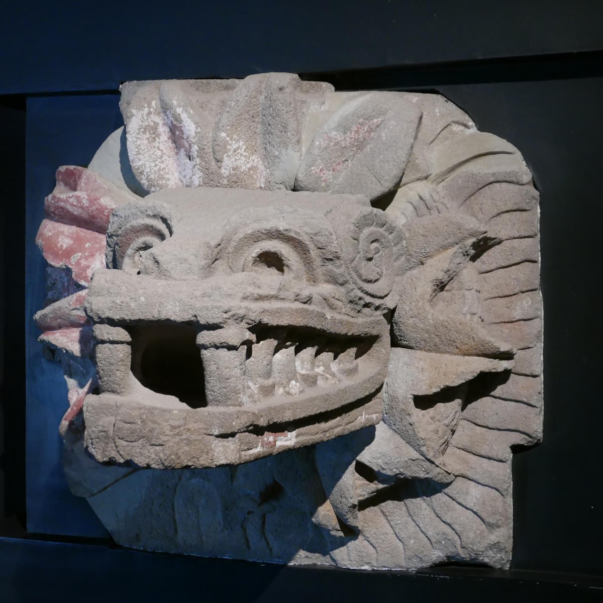 Piece of art in Teotihuacan museum