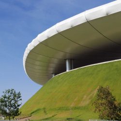 Roof and outside walls of Chivas stadium in Guadalajara