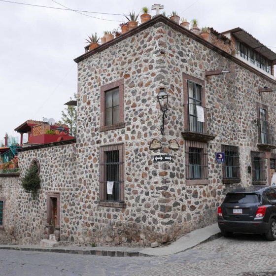 Stone old house in San Miguel de Allende