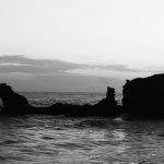El Tunco beach by night