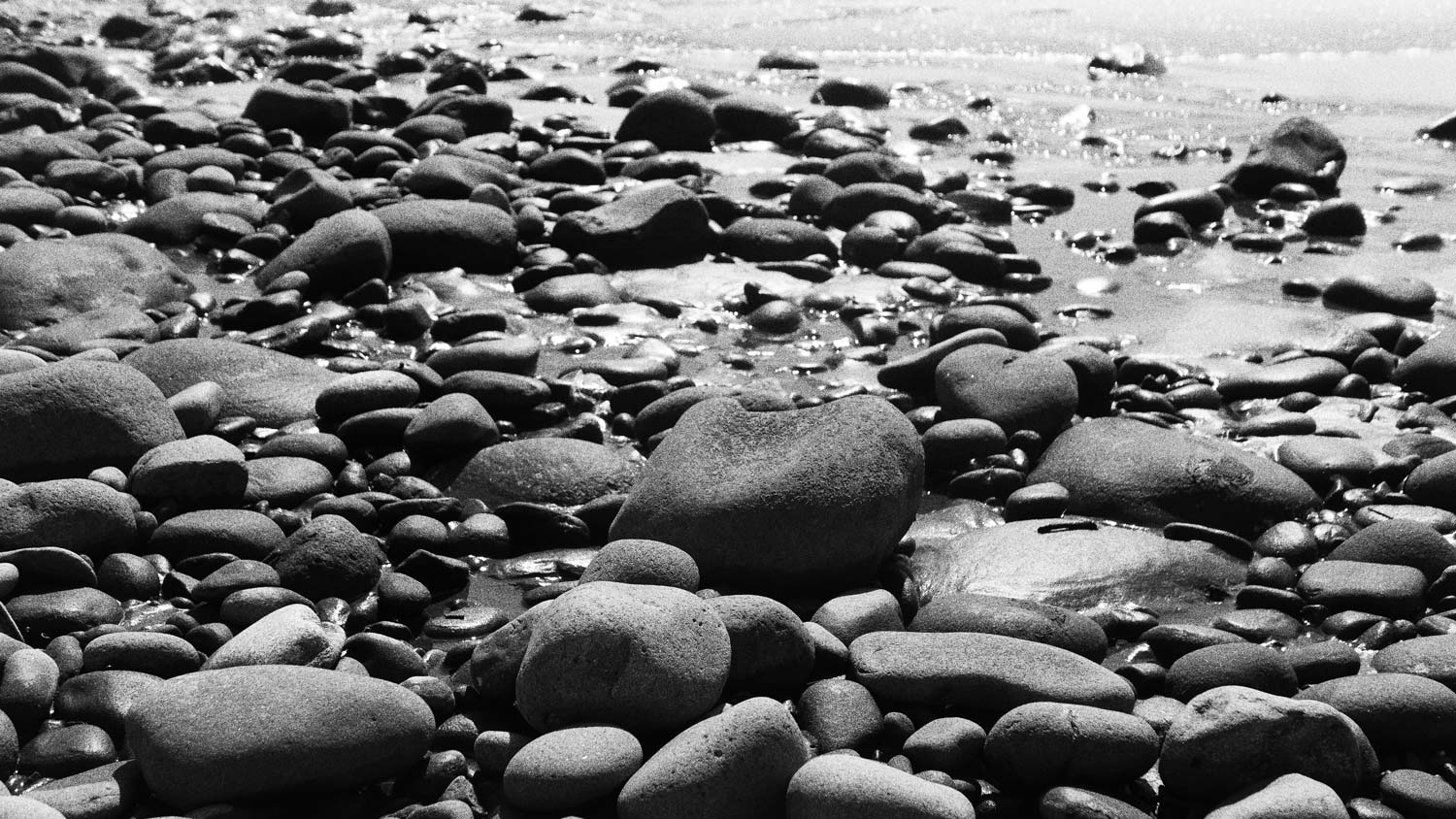 Stones at El Tunco beach, El Salvador