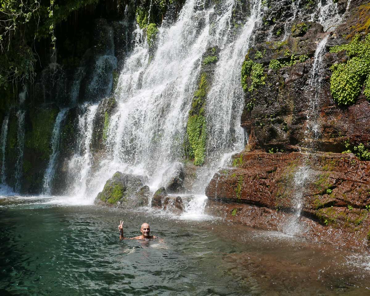 One of the Los Chorros waterfalls near Juayua, El Salvador