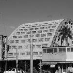 Concrete exterior of the Iglesia El Rosario in San Salvador