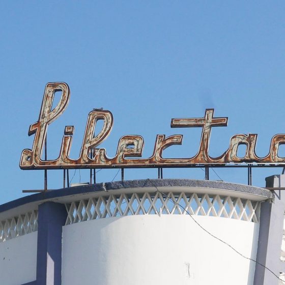 Libertad sign in San Salvador