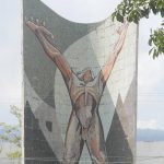 Iconic artwork / sculpture in front of the MARTE museum in San Salvador