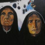 Painting about the civil war in MARTE museum in San Salvador