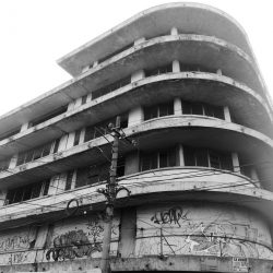 Dilapidated building near Plaza Morazan in San Salvador