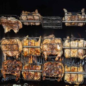 Chicken roasting in Xela