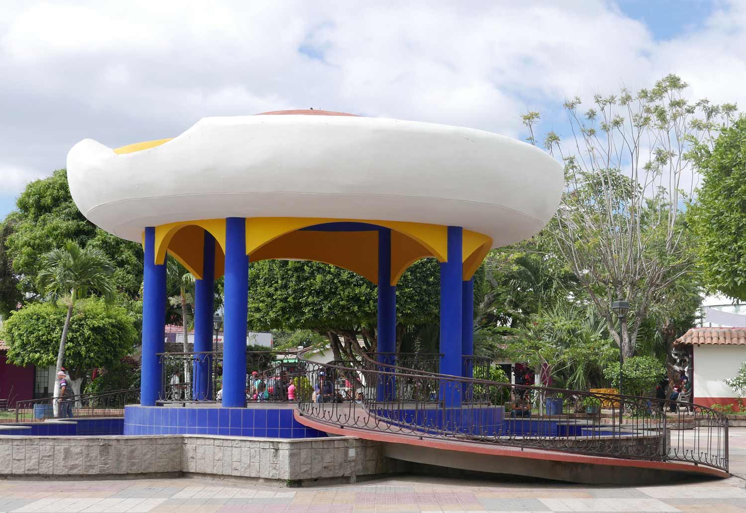 Kiosk in Parque Central in Esteli, Nicaragua