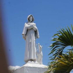Statue of a monk in Esteli, Nicaragua