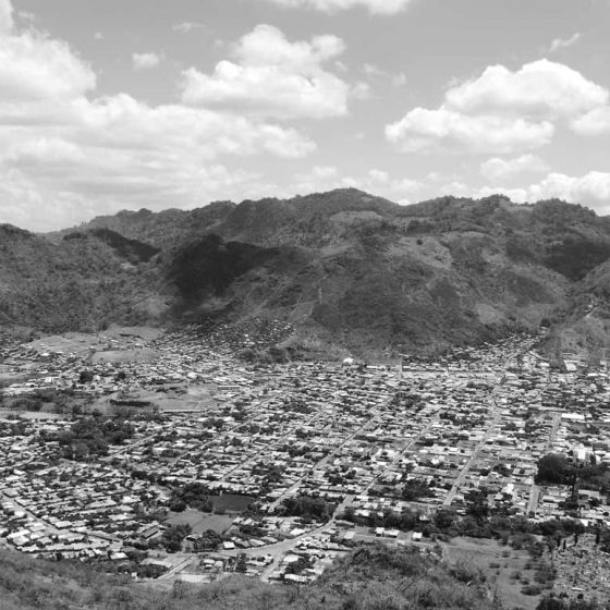 Panorama of Jinotega valley in Nicaragua