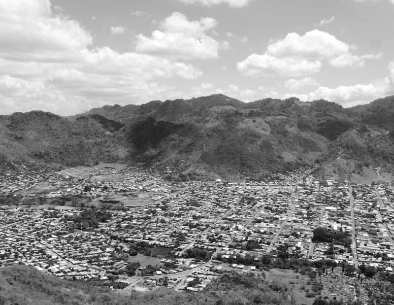 Panorama of Jinotega valley in Nicaragua