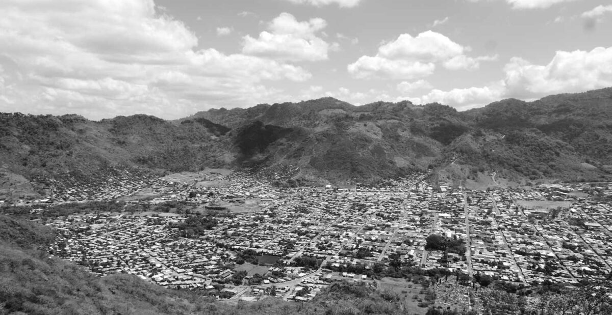 Panorama of Jinotega valley in Nicaragua