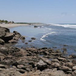 View of Las Penitas beach, near Leon in Nicaragua