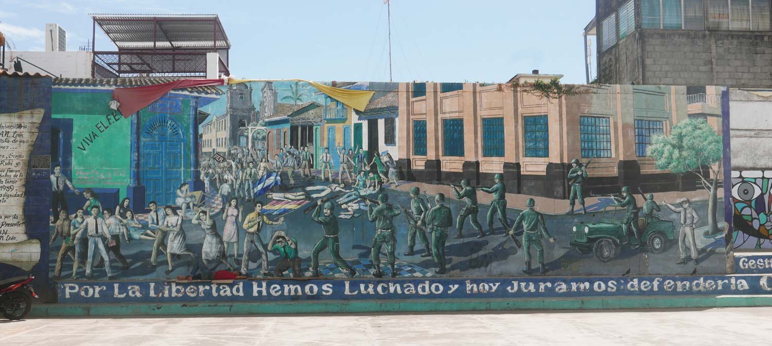 Revolution mural in Leon, Nicaragua