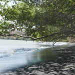 Beach in Charco Verde nature park on Ometepe island in Nicaragua