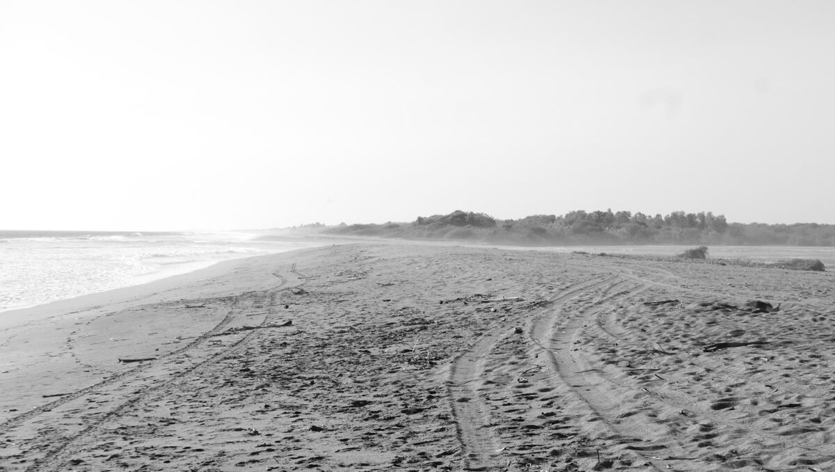 Playa Poneloya, the western end of Las Penitas area, near Leon in Nicaragua