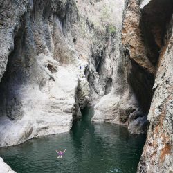 The final jump in Somoto canyon