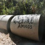Sign towards Cerro Amigos, highest point in the Monteverde region