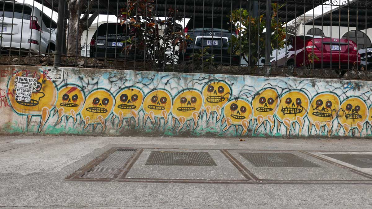 The Ghosts. Street art in San Jose, Costa Rica