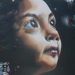 Little Girl. Street art in San Jose, Costa Rica