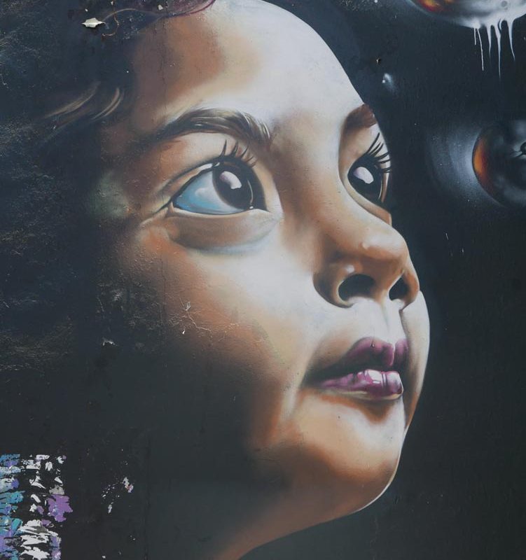 Little Girl. Street art in San Jose, Costa Rica