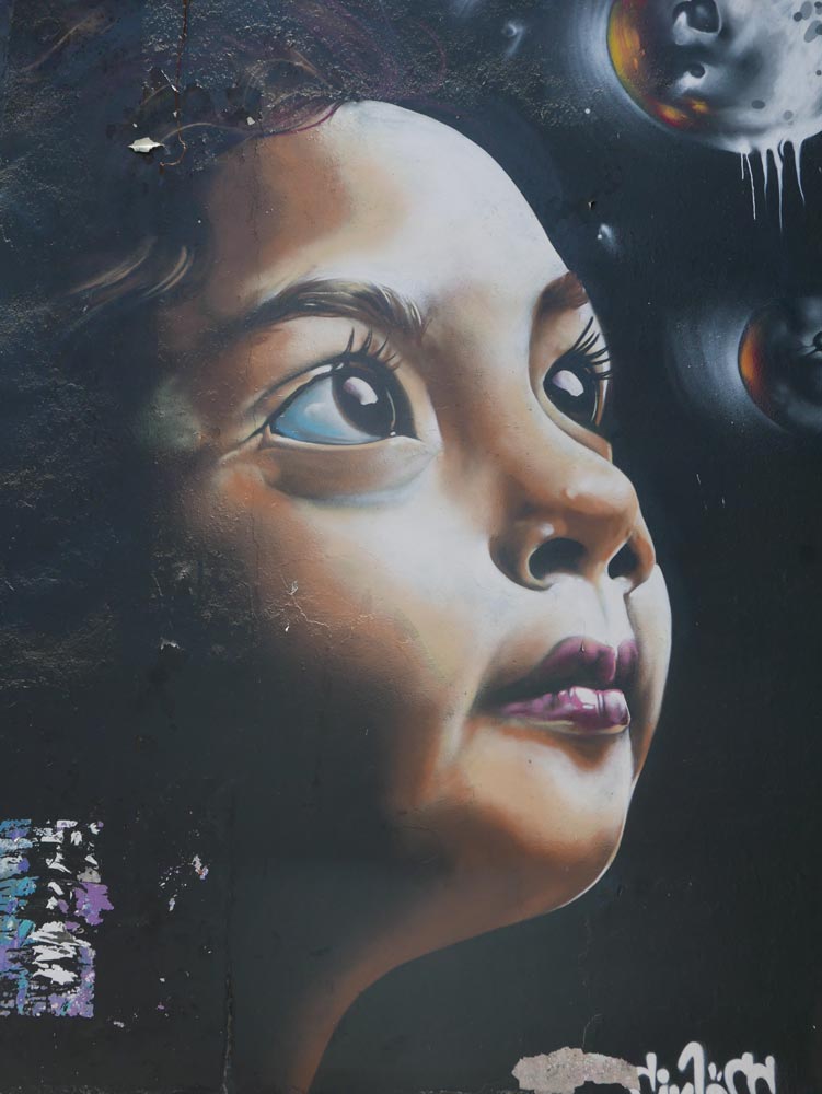 Little Girl. Street art in San Jose, Costa Rica