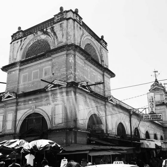 Facade of Mercado Municipal in Granada, Nicaragua