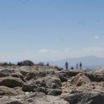 Detail of the Monte Alban archaelogical ruins near Oaxaca in Mexico