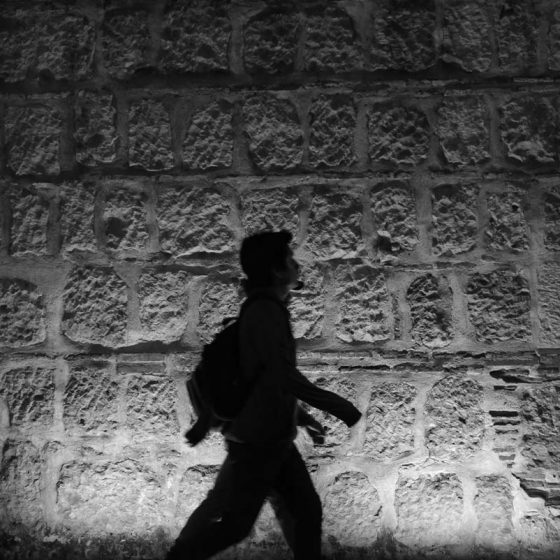 More shadow-dancing in the streets of Oaxaca by night