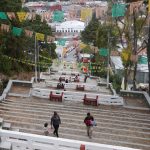 Stairs downwards from the Iglesia de San Cristobal