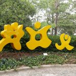 Welcoming sculpture at Santo Domingo del Cerro near Antigua