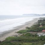 Panorama of Ayampe beach