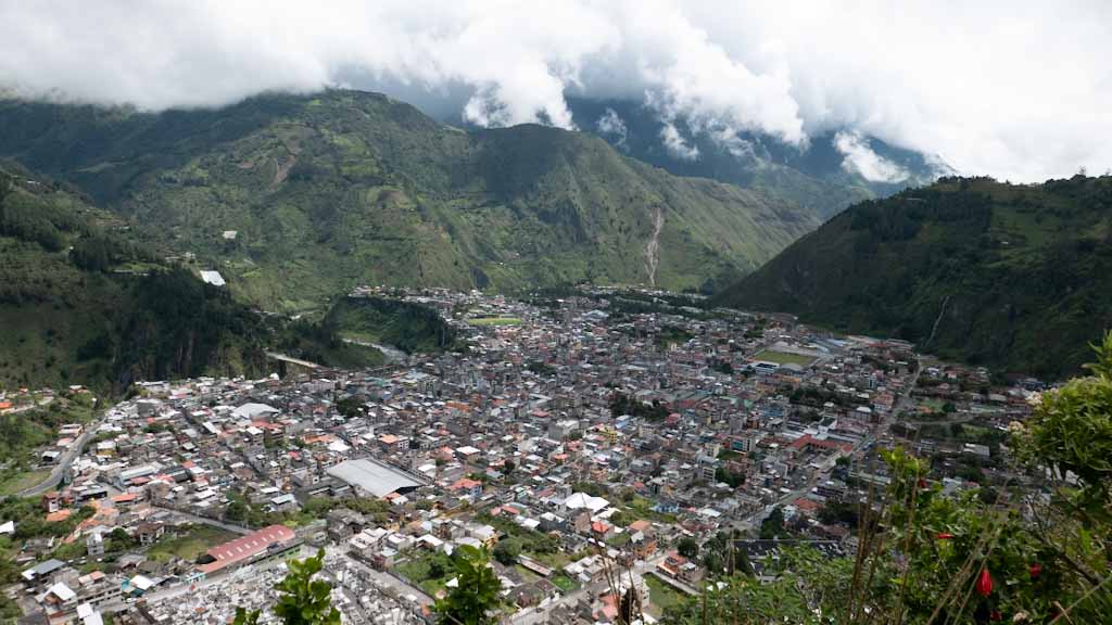Panorama view of Banos village