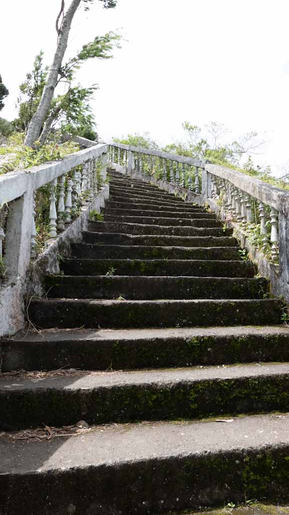 Stairs to Cerro de la Cruz in Banos