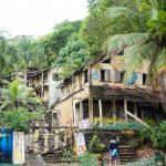 Dilapidated hotel in Capurgana