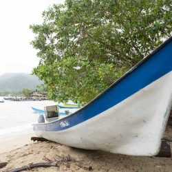 Small boat at the Capurgana beach