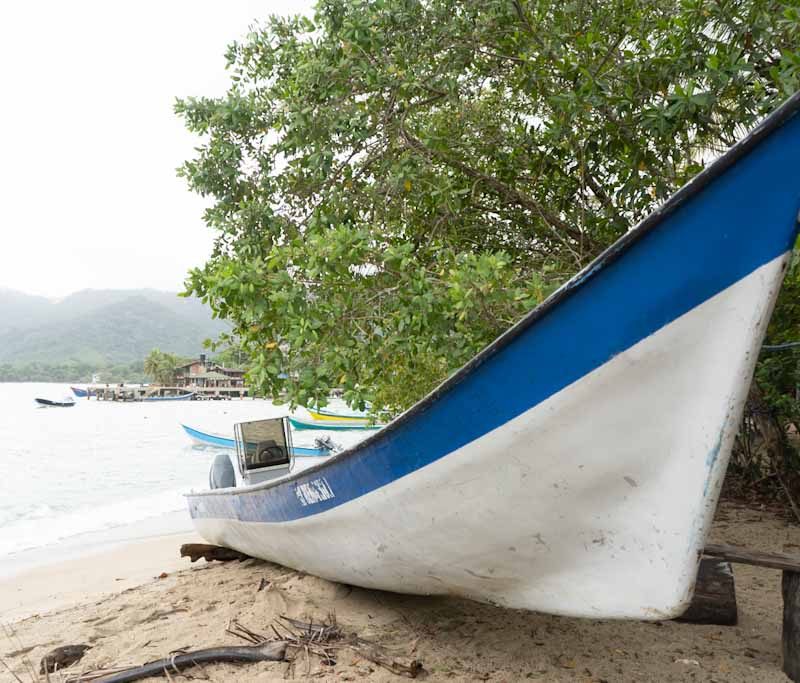 Small boat at the Capurgana beach