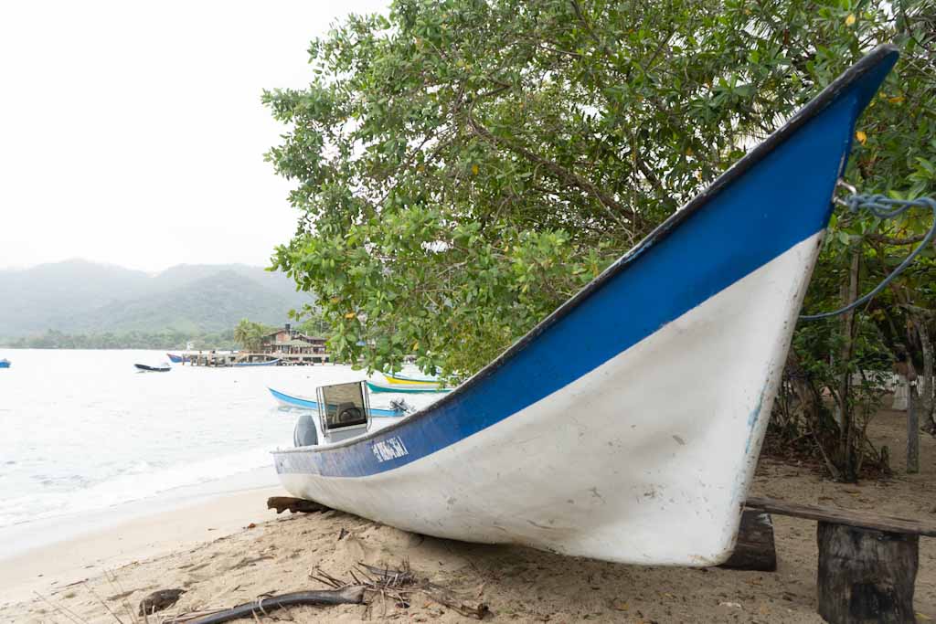 Small boat at the Capurgana beach