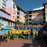 Small square in shopping street Guatape