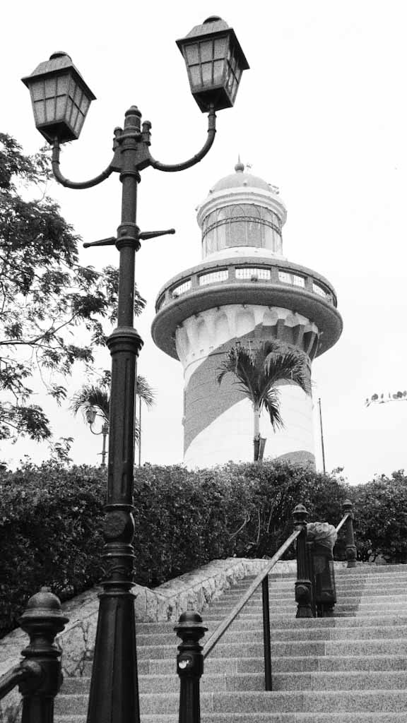 Lighthouse on Cerro de la Cruz in Guayaquil