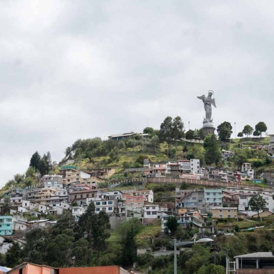 Virgen del Lanecillo above Quito centre