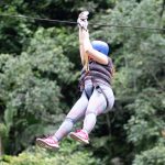 Ziplining in Rio Claro reserve