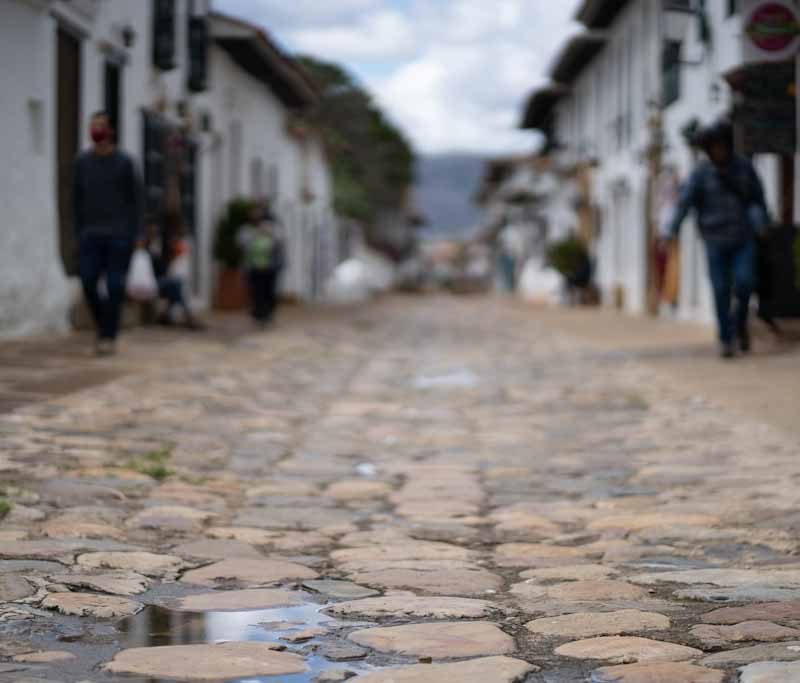 Street scene in Villa de Leyva