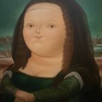 Botero museum: painting of a woman