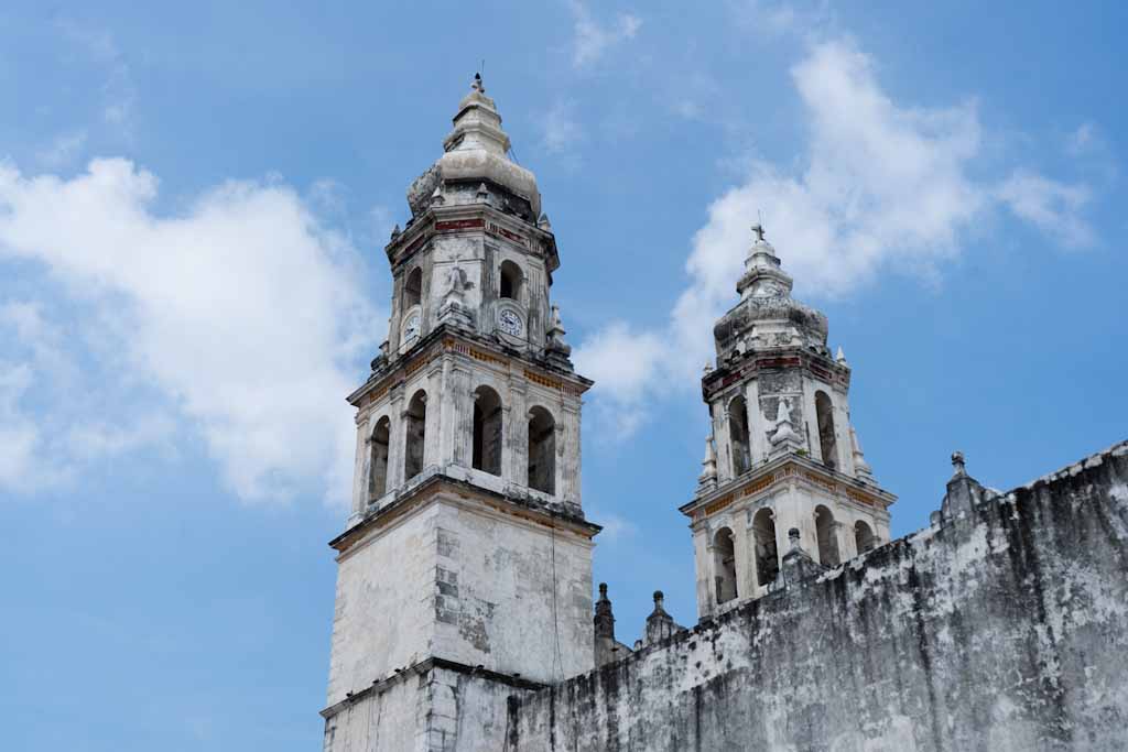 Towers of Lady of Immaculate Conception church Campeche