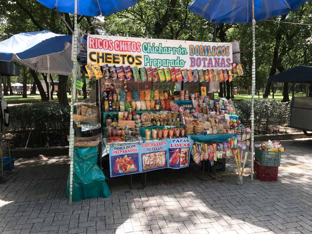 Market stall in Chapultepec park