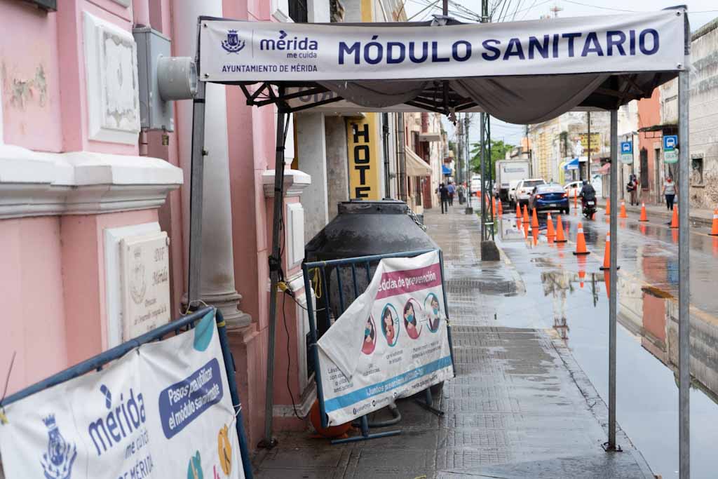 Covid-19 sanitary booth in Merida